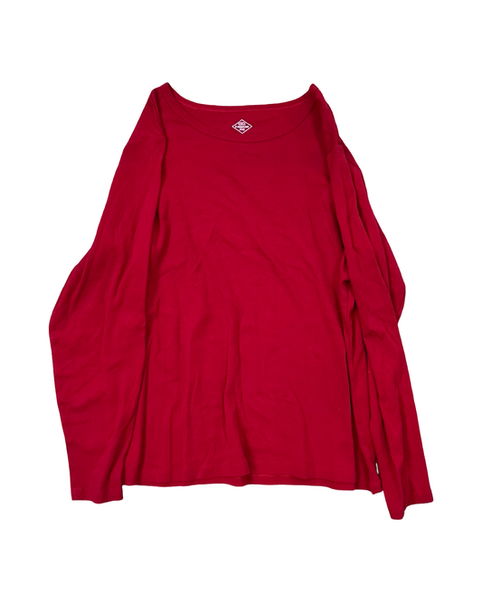 Top Ls Basic By St Johns Bay In Red, Size:1X