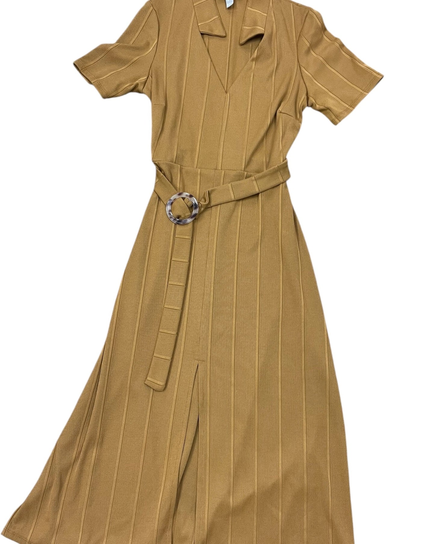 Dress Casual Midi By Asos In Gold, Size:S