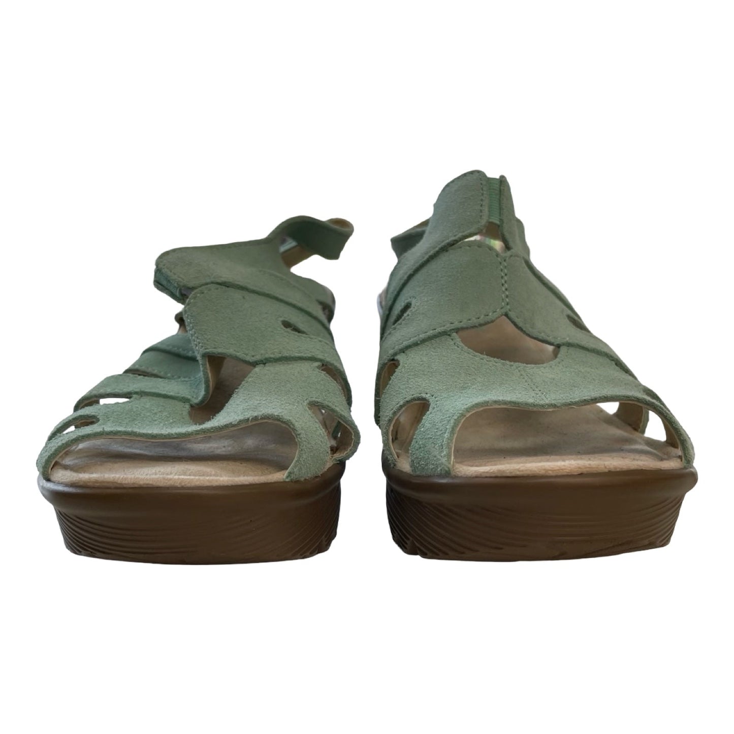 Shoes Heels Wedge By Skechers In Teal, Size:7.5