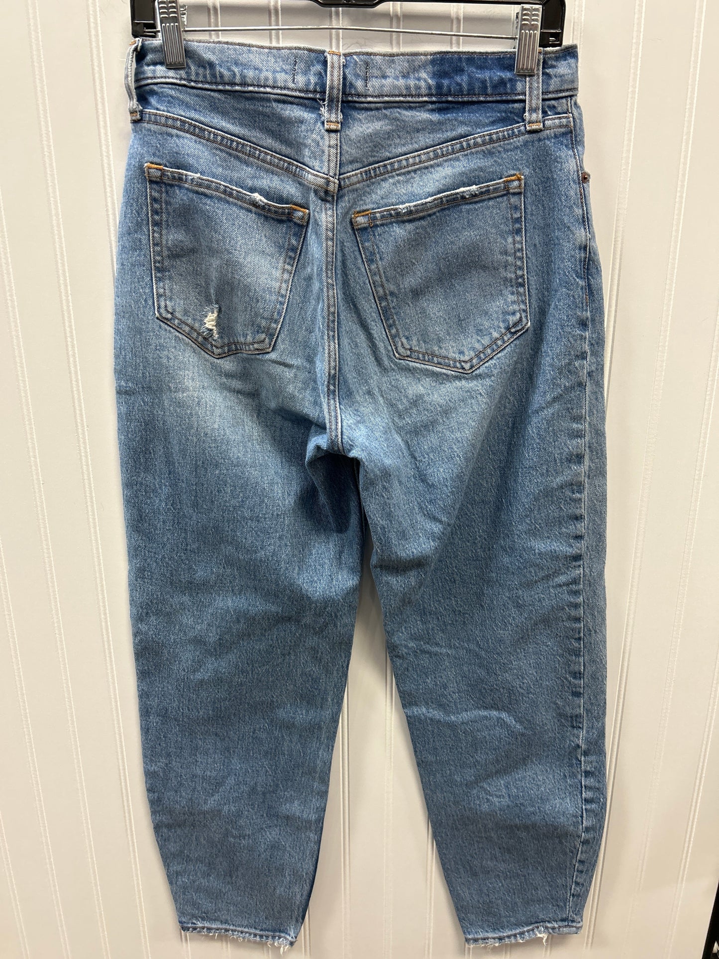 Jeans Straight By Abercrombie And Fitch In Blue Denim, Size:4