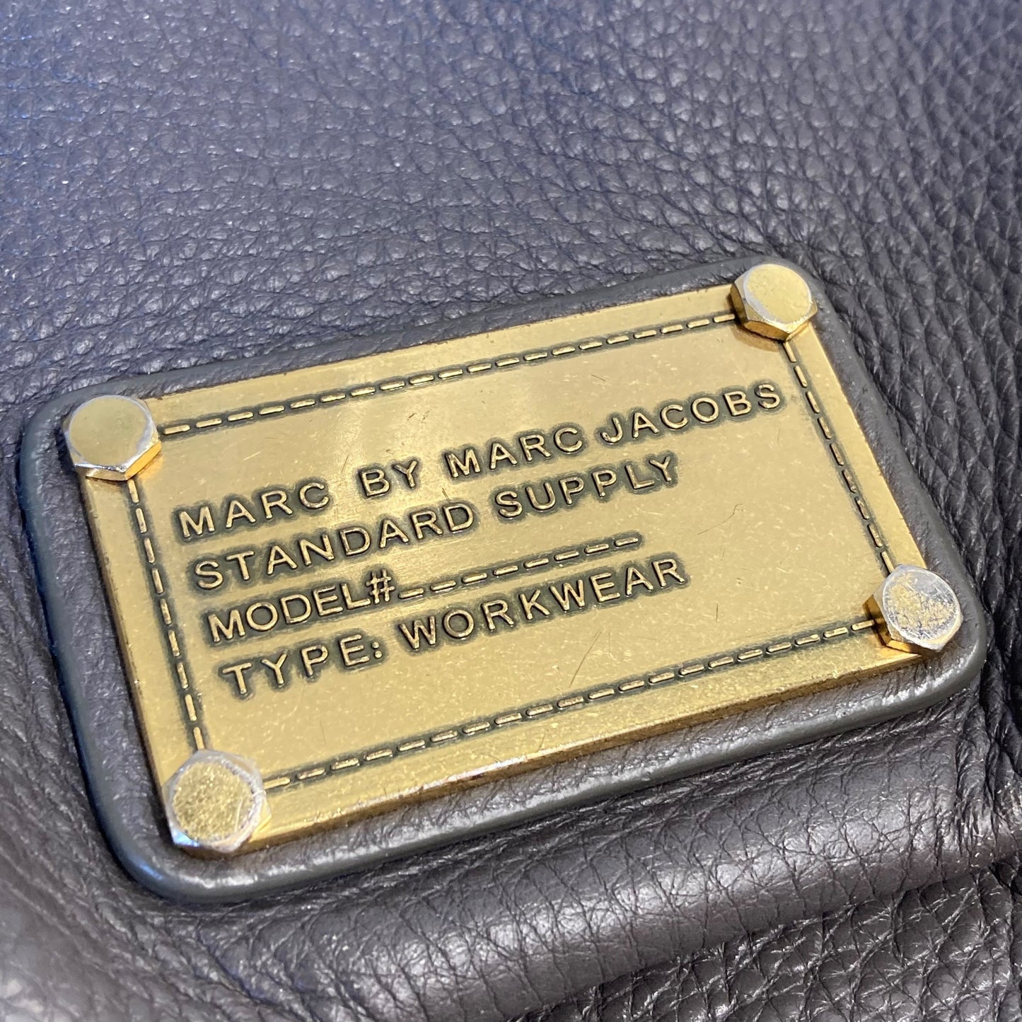 Handbag Designer By Marc By Marc Jacobs In Grey, Size:Medium