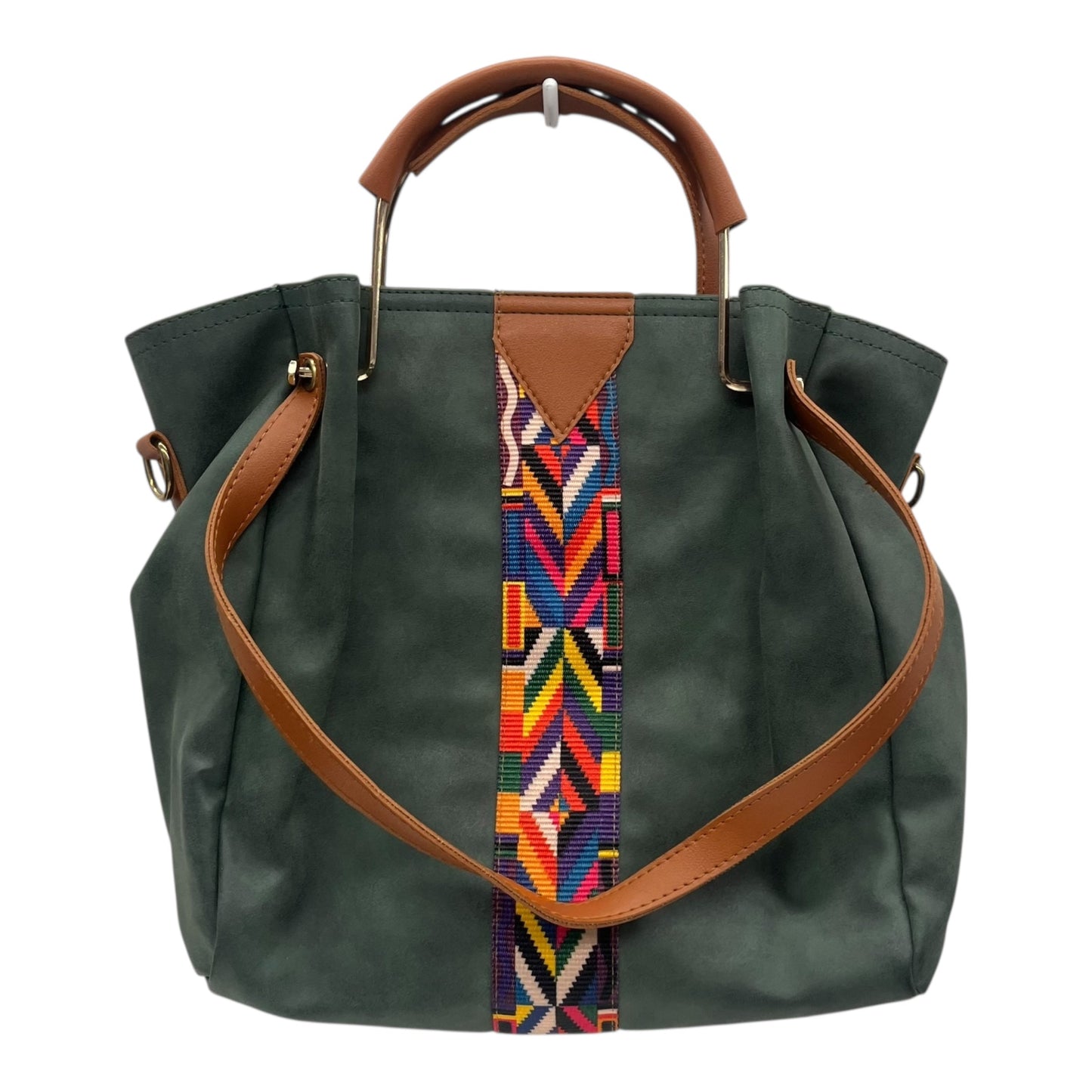 Handbag By Clothes Mentor In Green, Size:Large