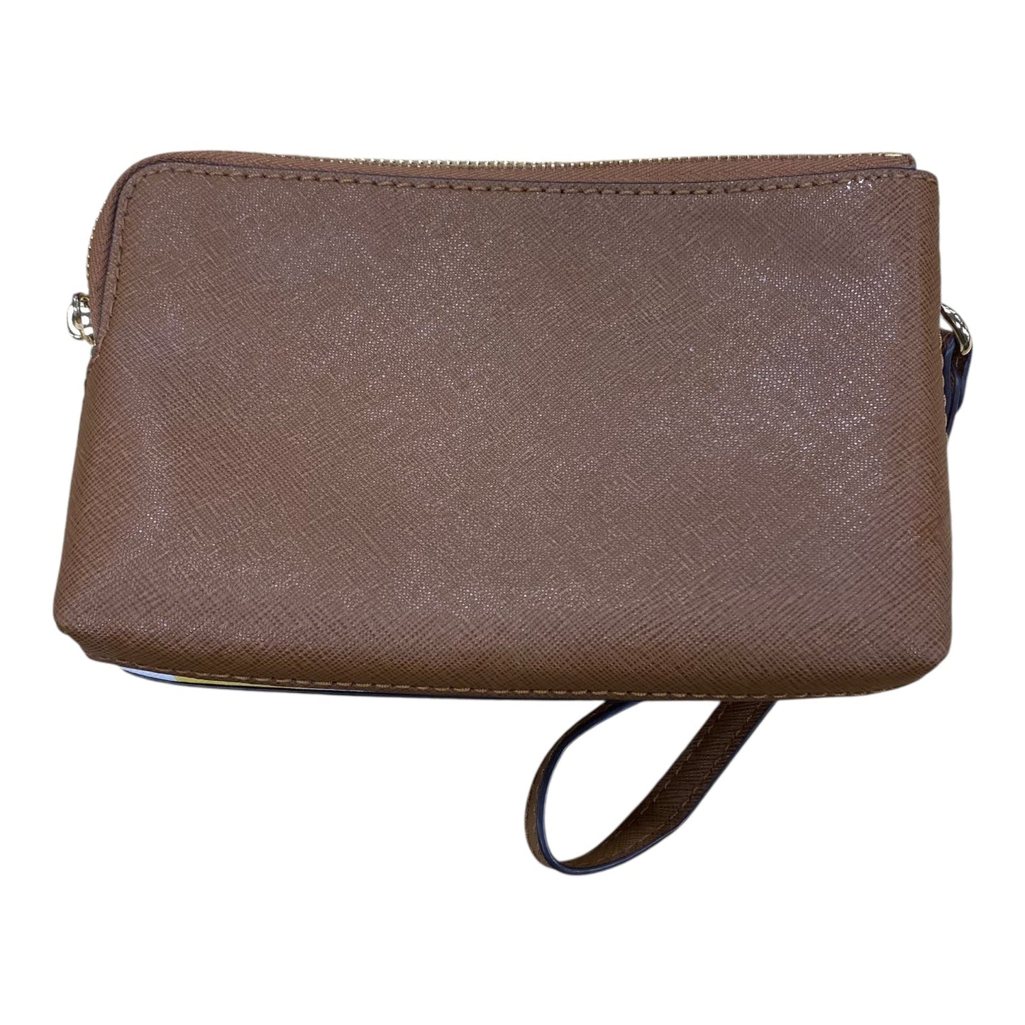 Wristlet Designer By Michael Kors In Brown & Yellow, Size:Small