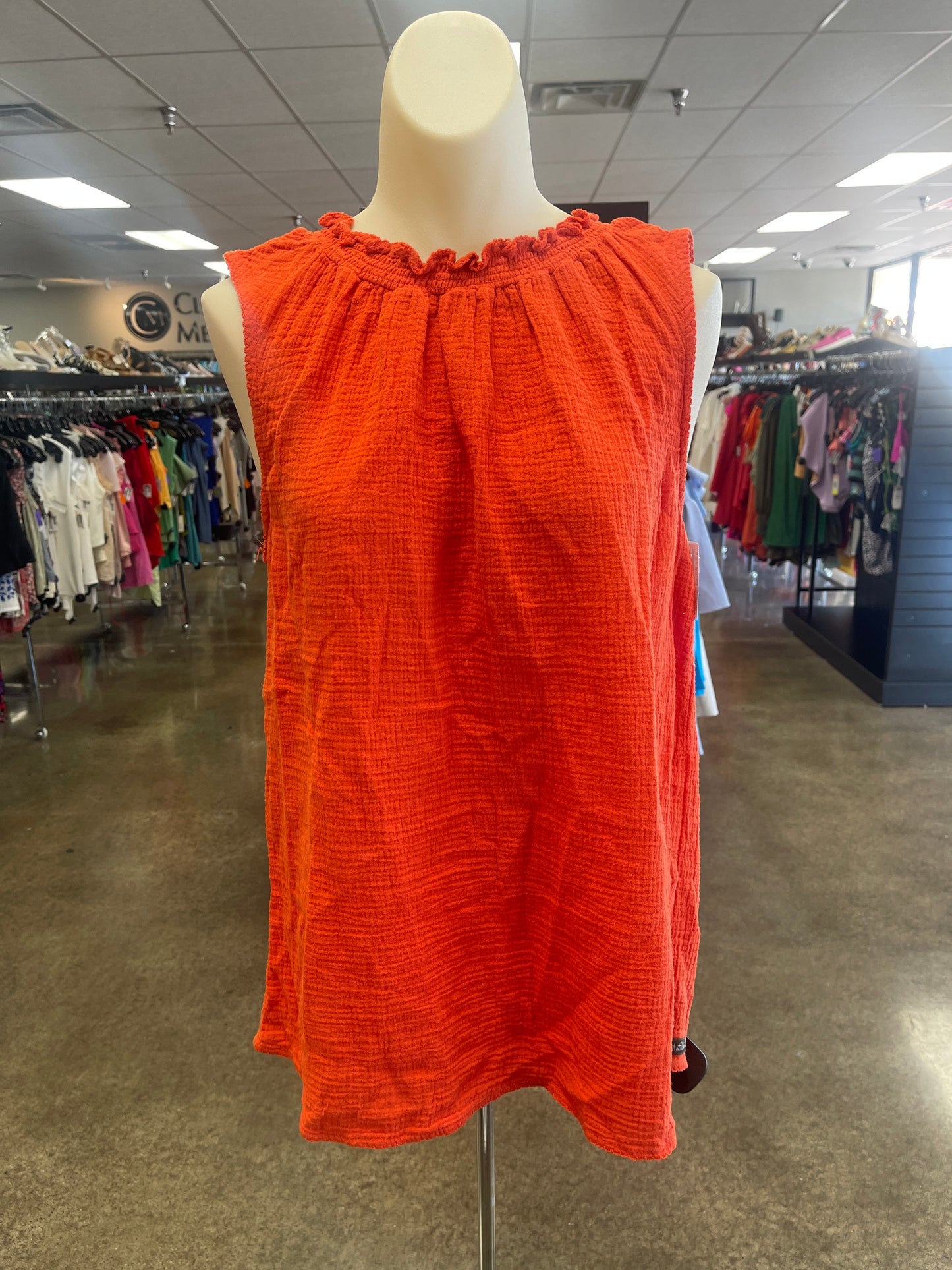 Top Sleeveless By Matilda Jane In Orange, Size:M