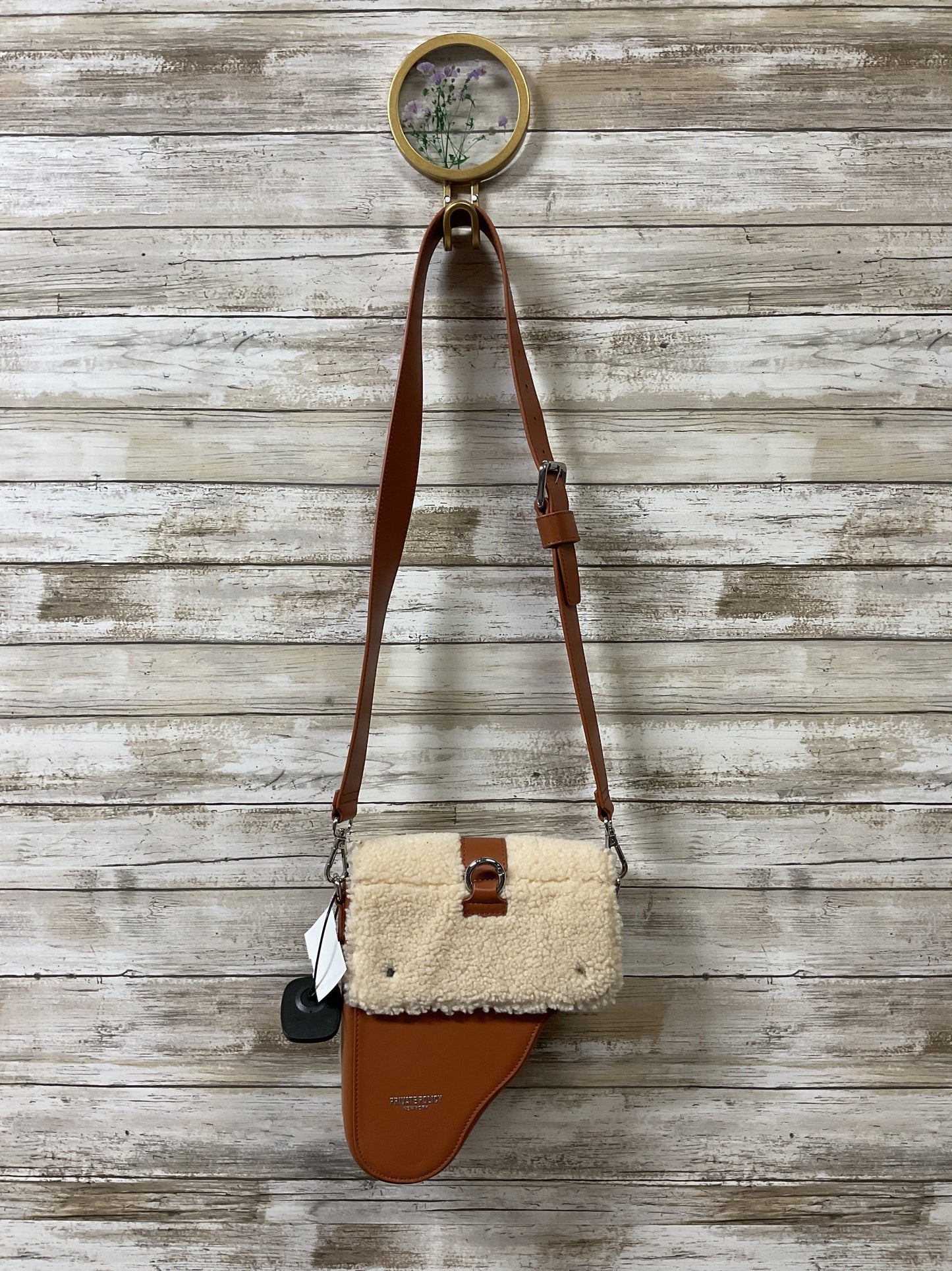 Crossbody By Cma In Brown & Cream, Size:Medium