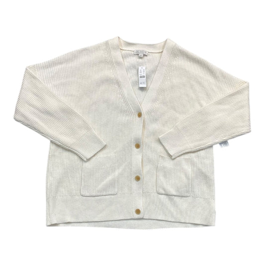 Sweater Cardigan By J. Crew In Cream, Size:L