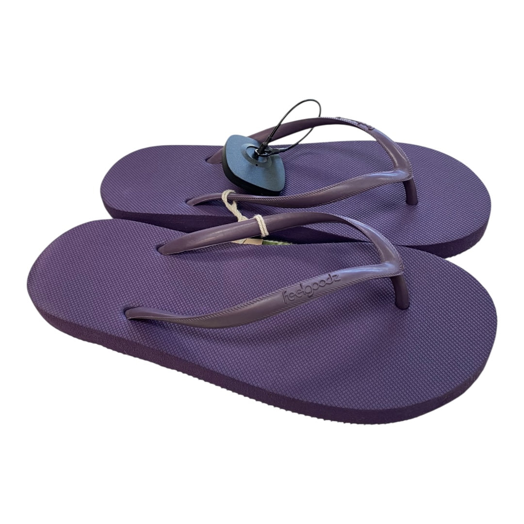 Sandals Flip Flops By Clothes Mentor In Purple, Size:7