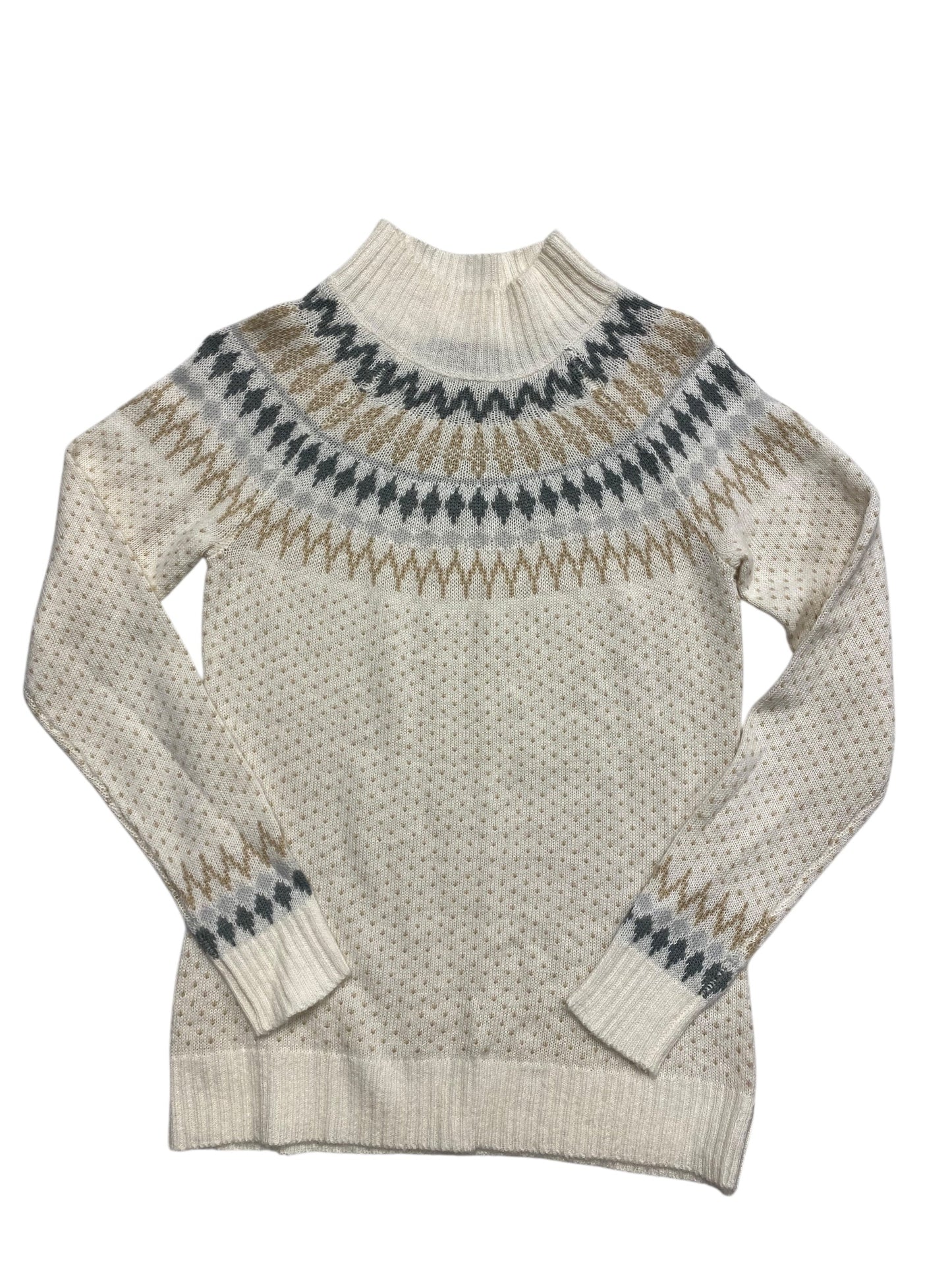 Sweater By Eddie Bauer In Cream & White, Size:S
