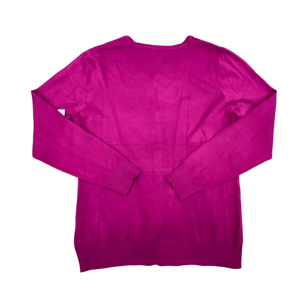 Sweater Cardigan By Cielo In Pink, Size:L