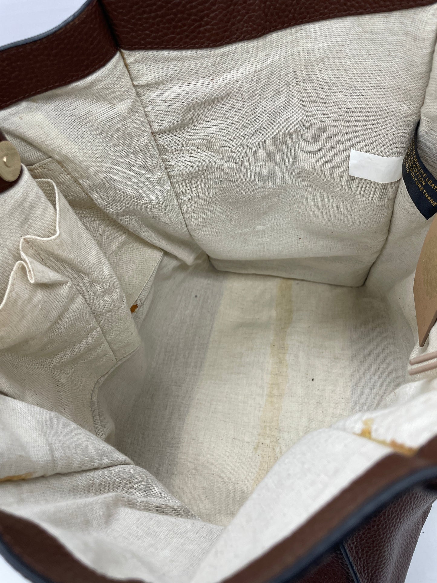 Handbag Leather By Vince Camuto, Size: Large