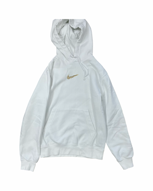 Athletic Sweatshirt Hoodie By Nike In White, Size:Xs
