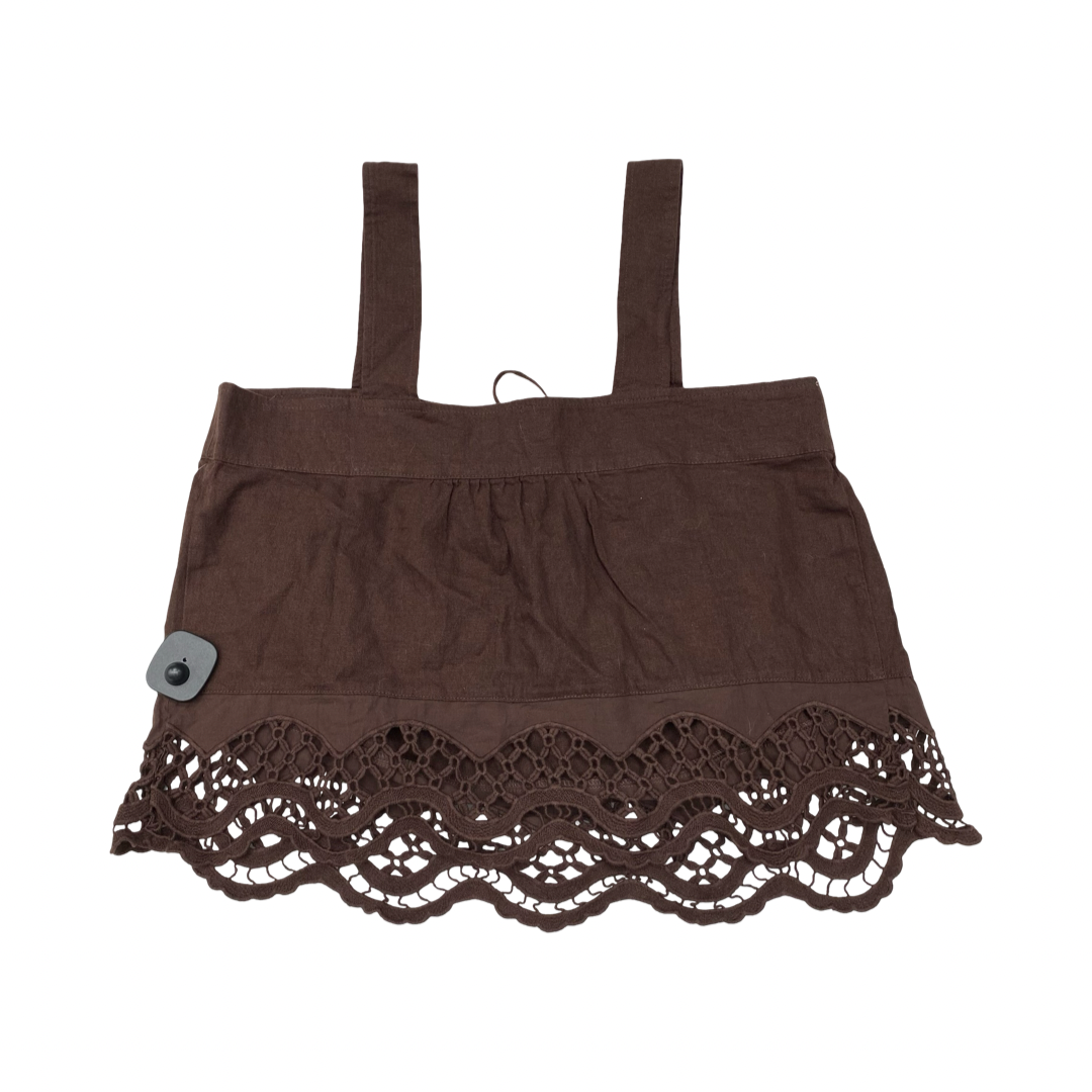 Top Sleeveless By Rachel Zoe In Brown, Size:M