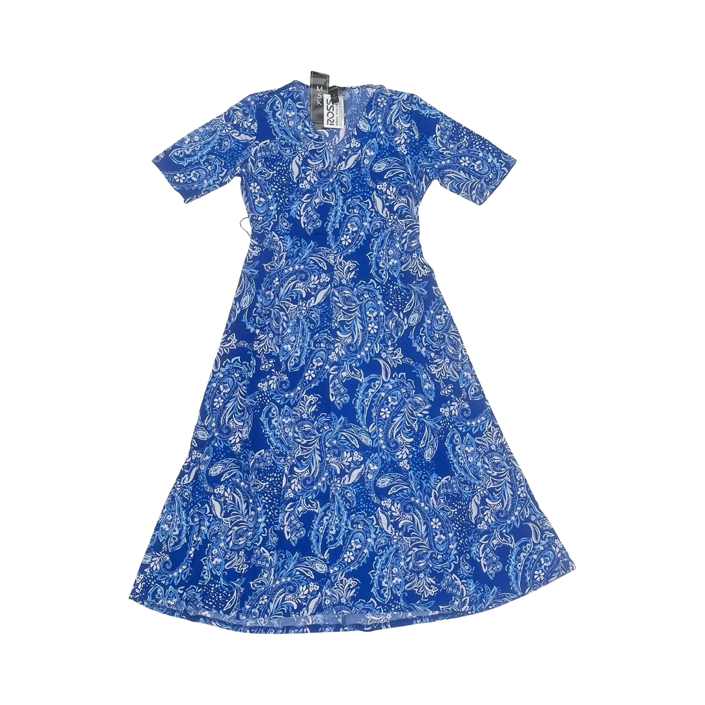 Dress Party Midi By Msk In Blue & White, Size:S