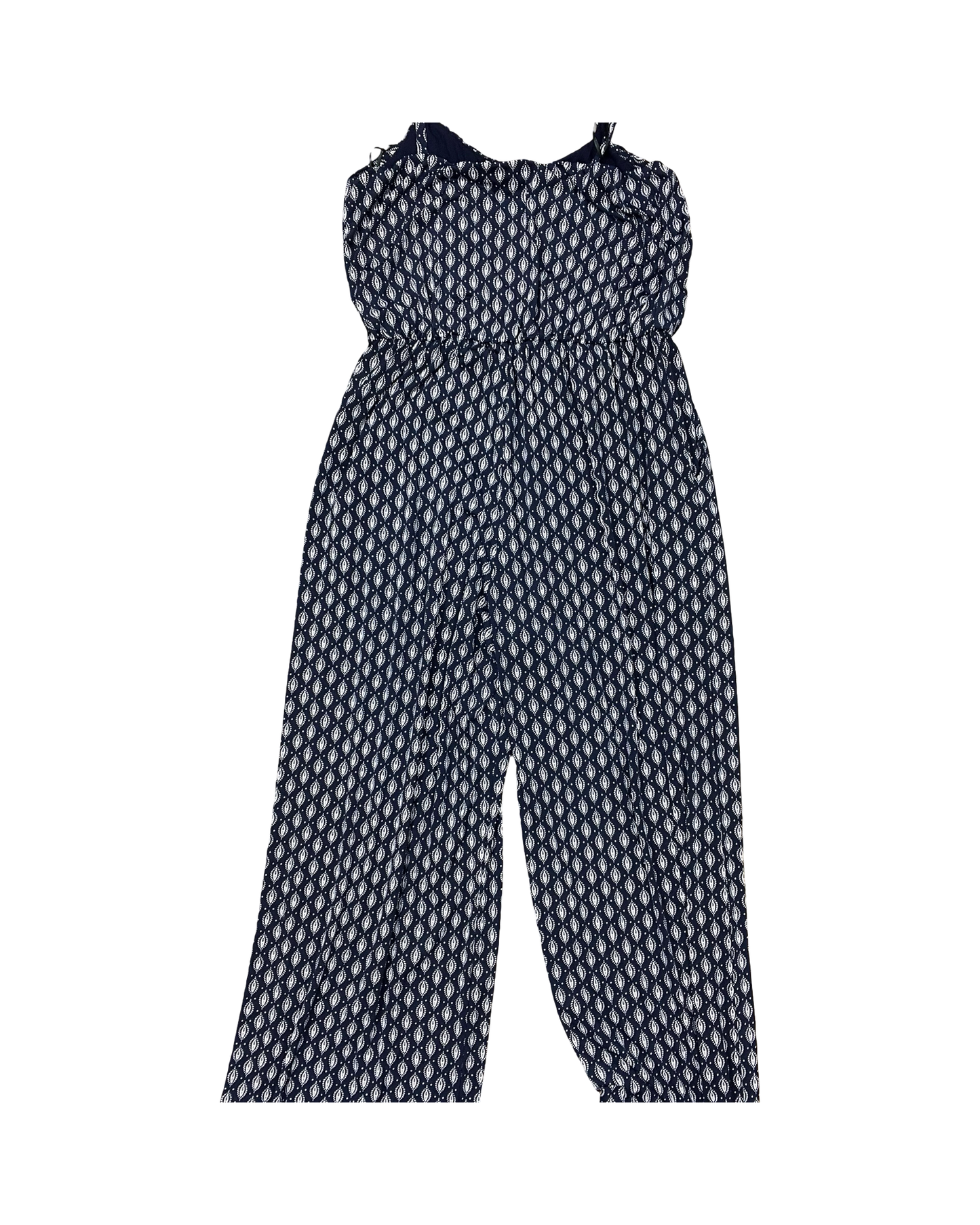 Jumpsuit By Kaileigh In Blue & Cream, Size:M