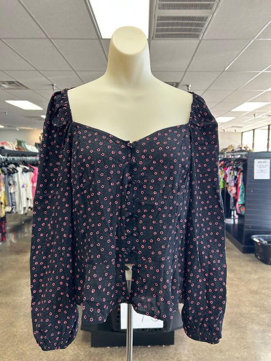 Top Ls By Abercrombie And Fitch In Black, Size:L