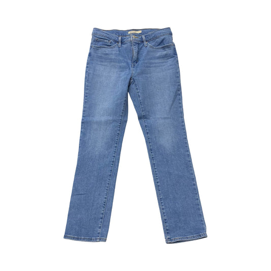 Jeans Straight By Levis In Blue, Size:12