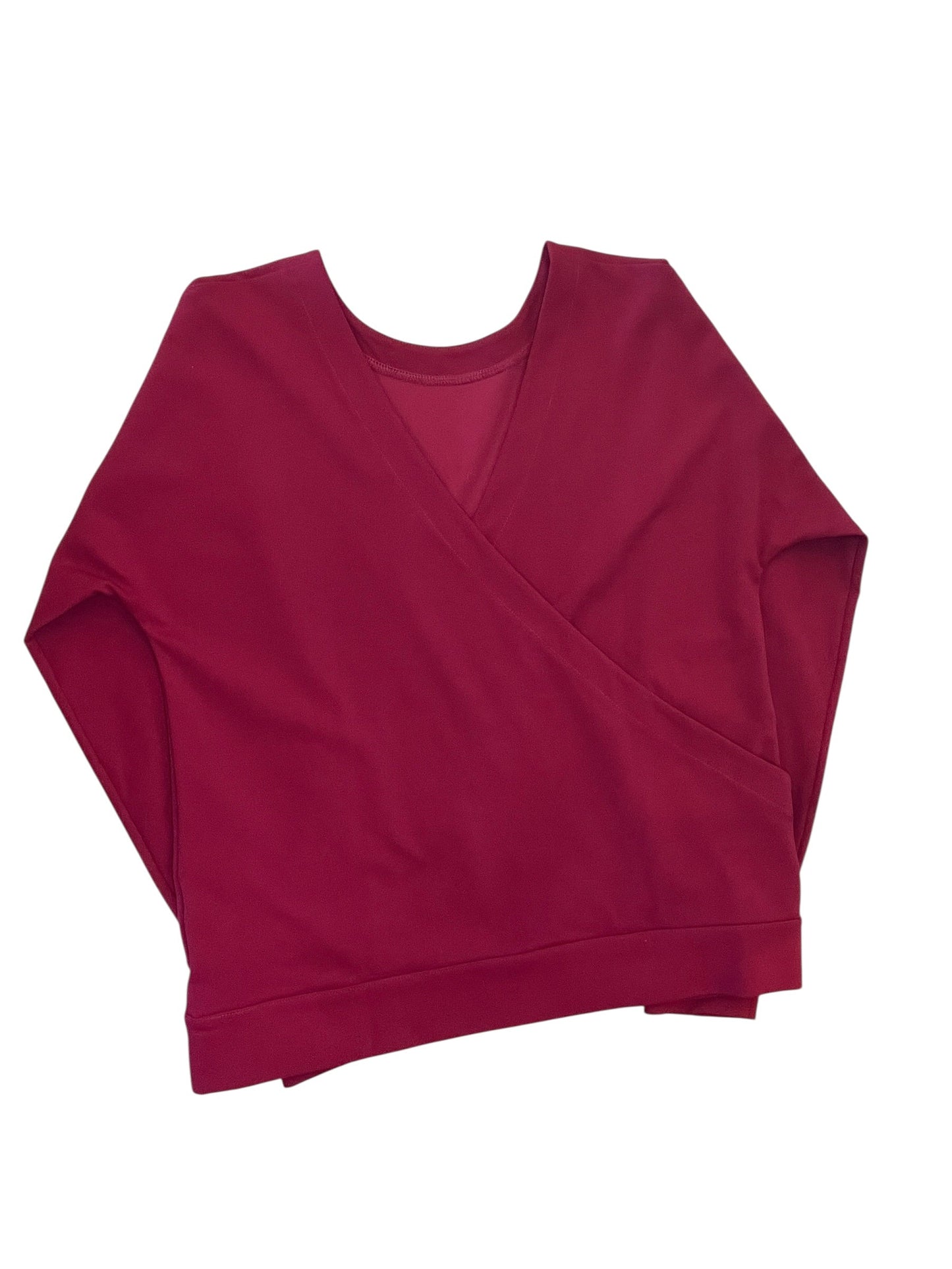 Top Ls By Ann Taylor In Maroon, Size:S