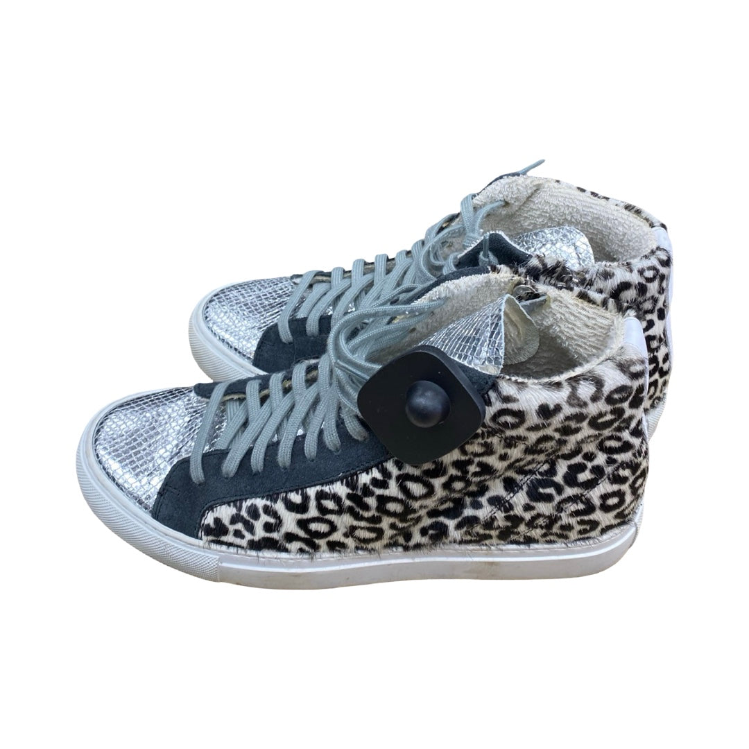 Shoes Designer Sneakers By P448 In Animal Print, Size:8