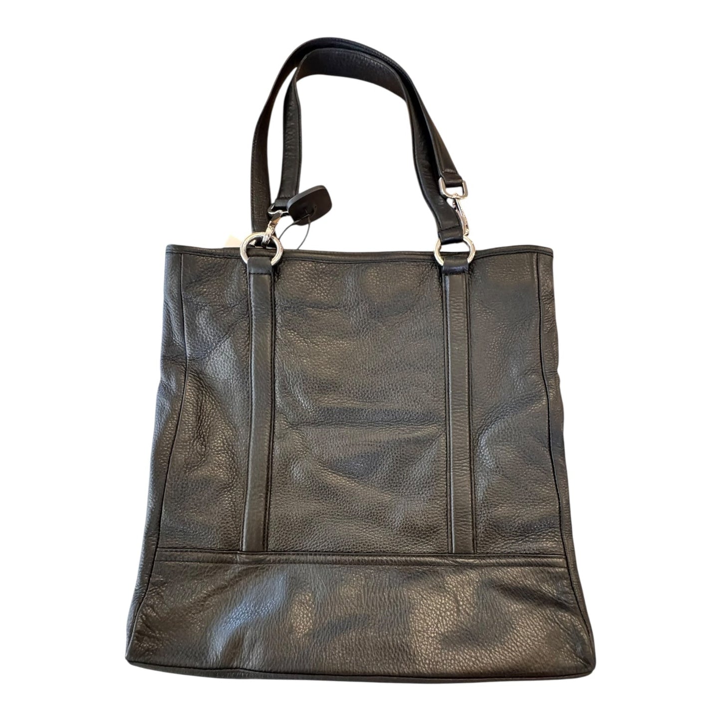 Handbag Leather By Calvin Klein In Black, Size:Large