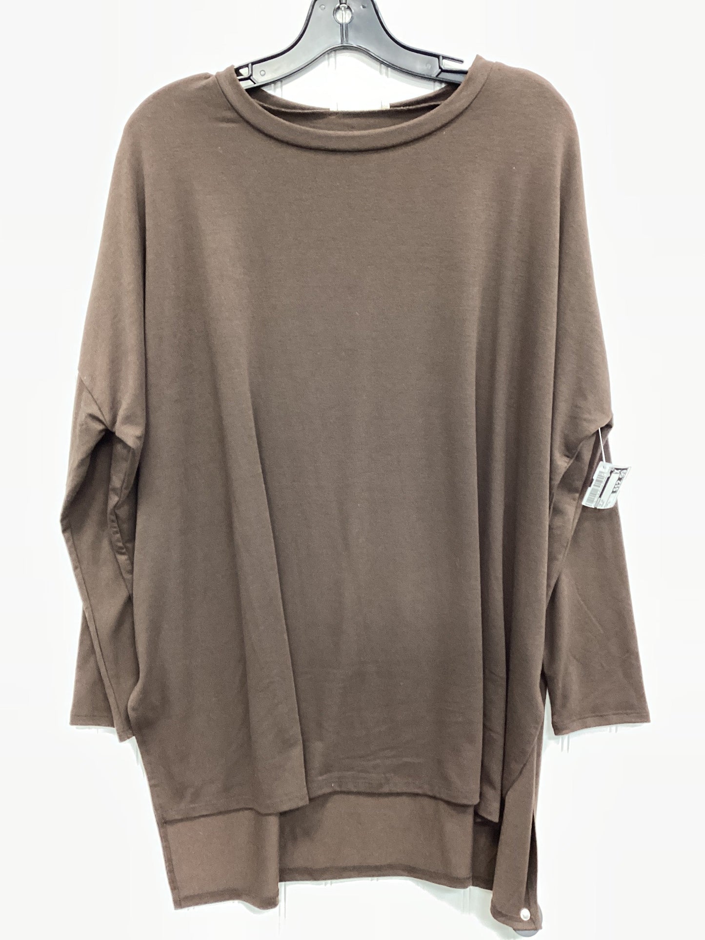 Top Ls By Zenana In Brown, Size:L