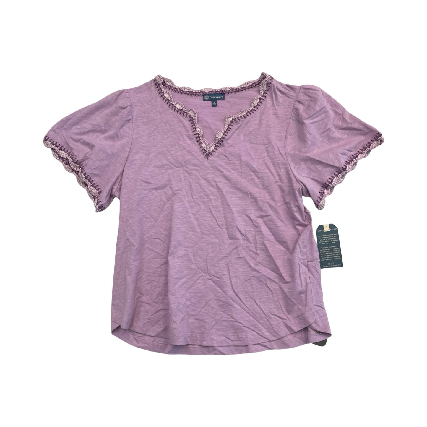 Top Ss By Democracy In Purple, Size:L