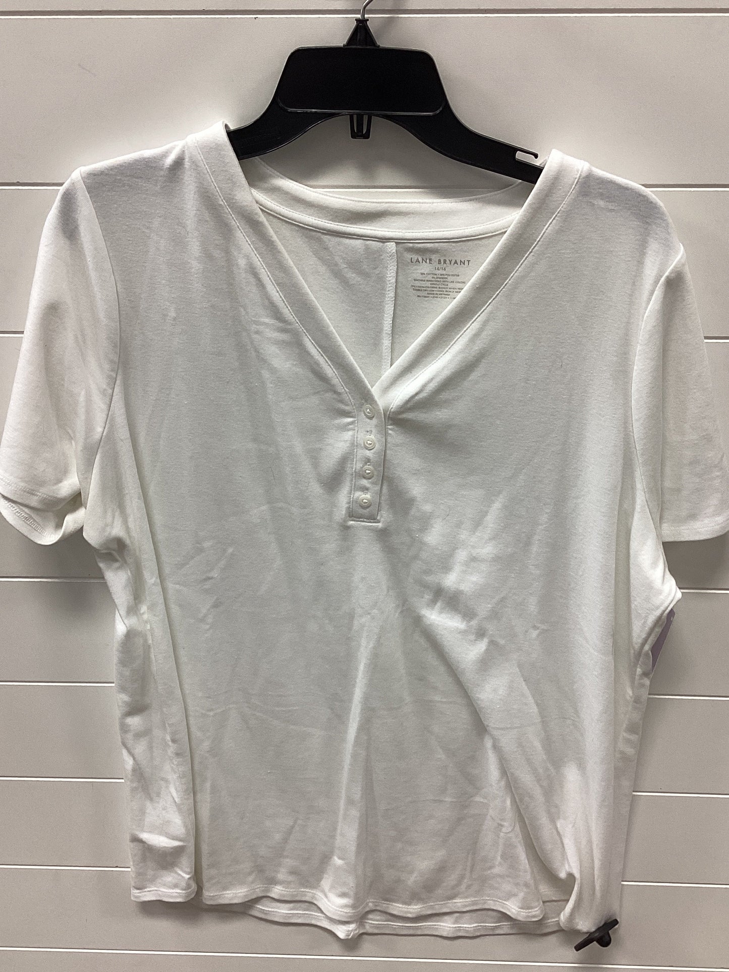 Top Ss By Lane Bryant In White, Size:14