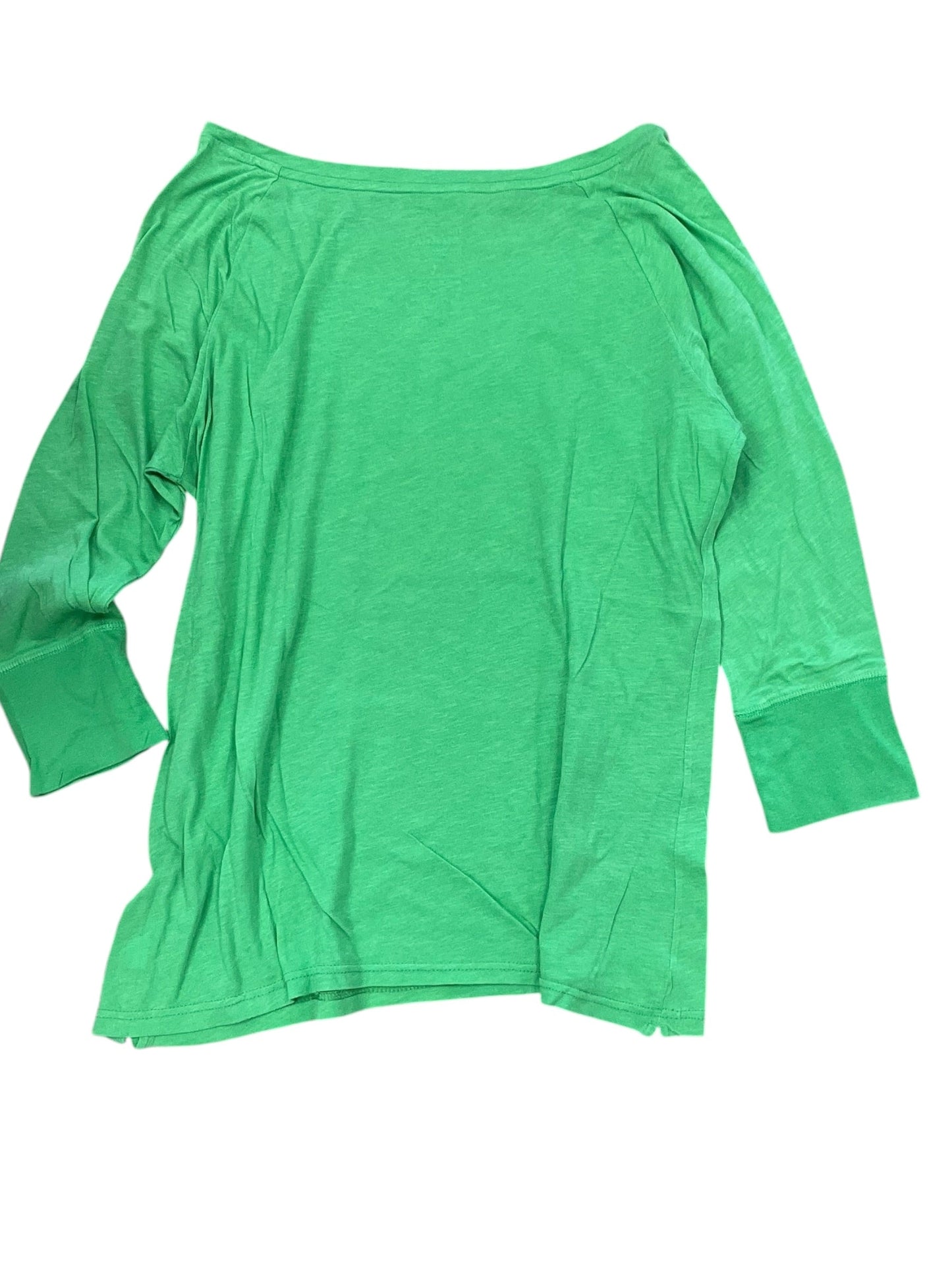Top 3/4 Sleeve Basic By Gap In Green, Size:L