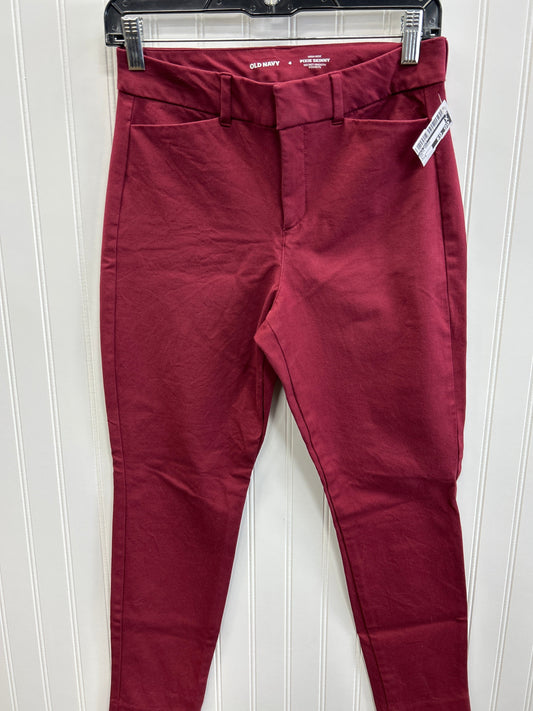 Pants Dress By Old Navy In Red, Size:4
