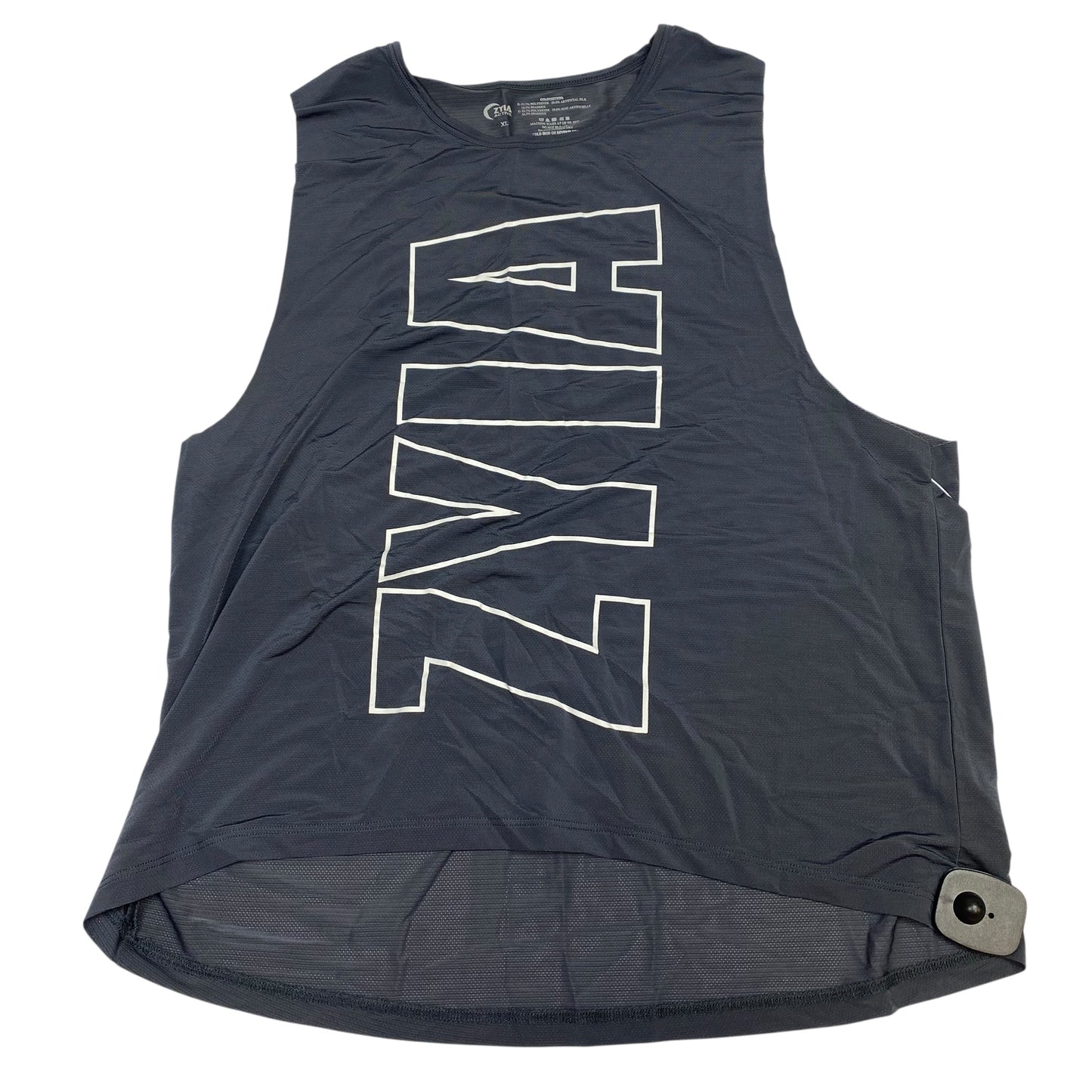 Athletic Tank Top By Zyia In Grey, Size:Xl