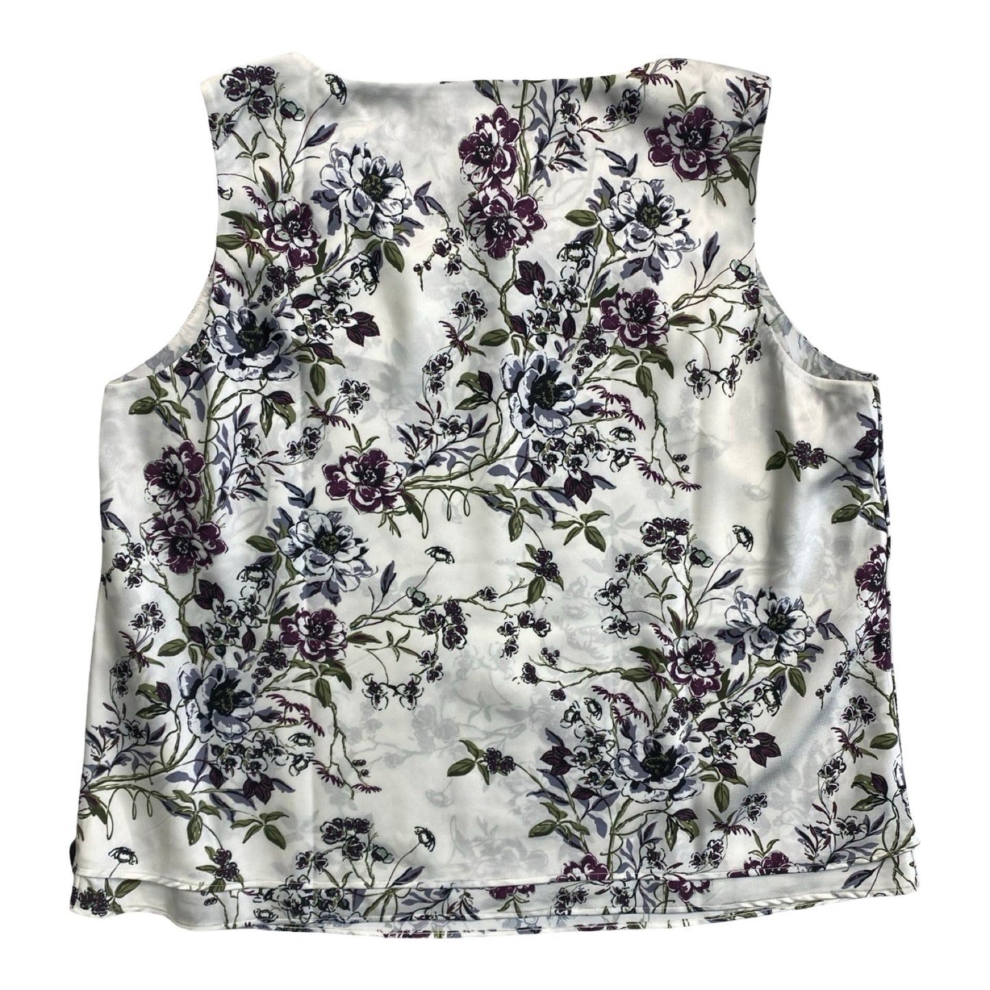Top Sleeveless By Coldwater Creek In Floral Print, Size:Lp