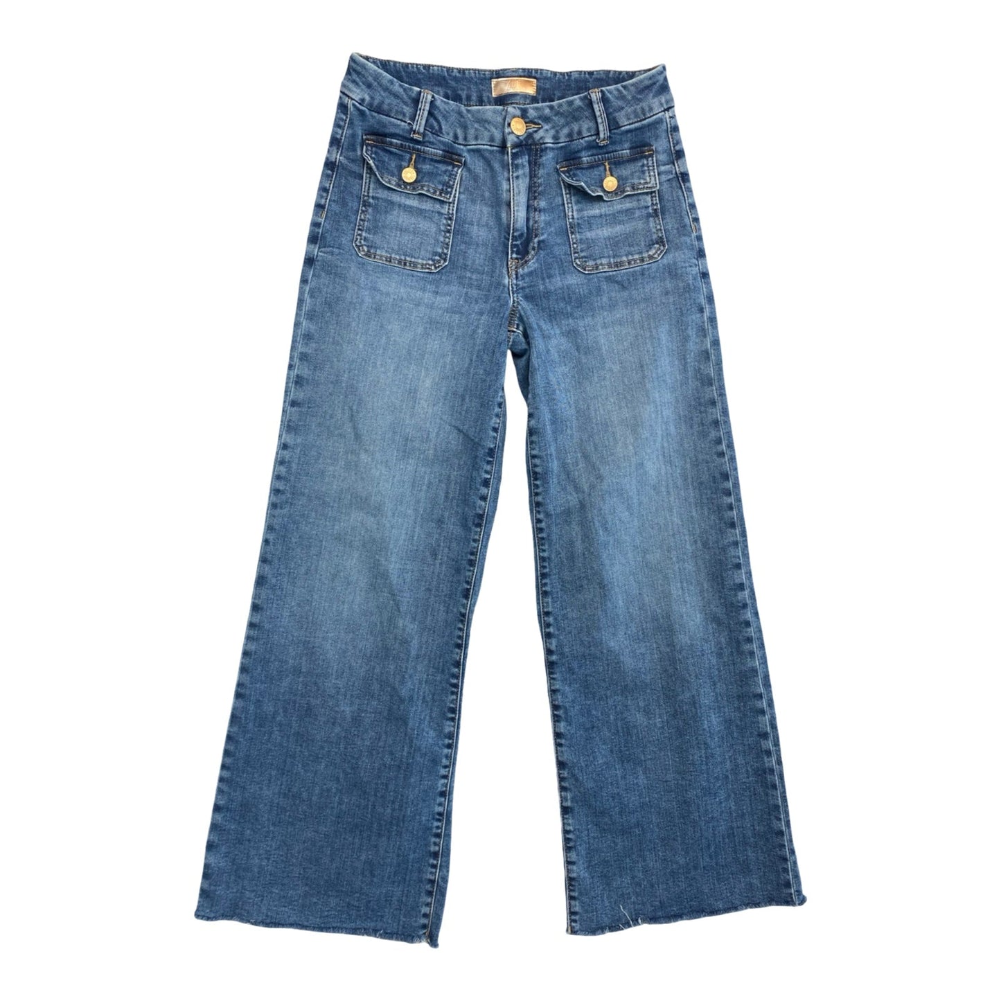 Jeans Wide Leg By Kut In Blue Denim, Size:6