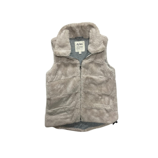 Vest Faux Fur & Sherpa By Dylan In Cream, Size:Xs