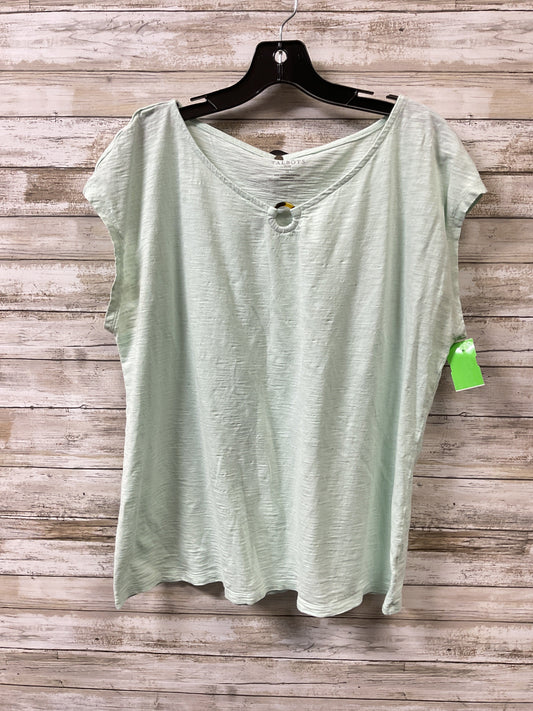 Top Ss By Talbots In Green, Size:1X