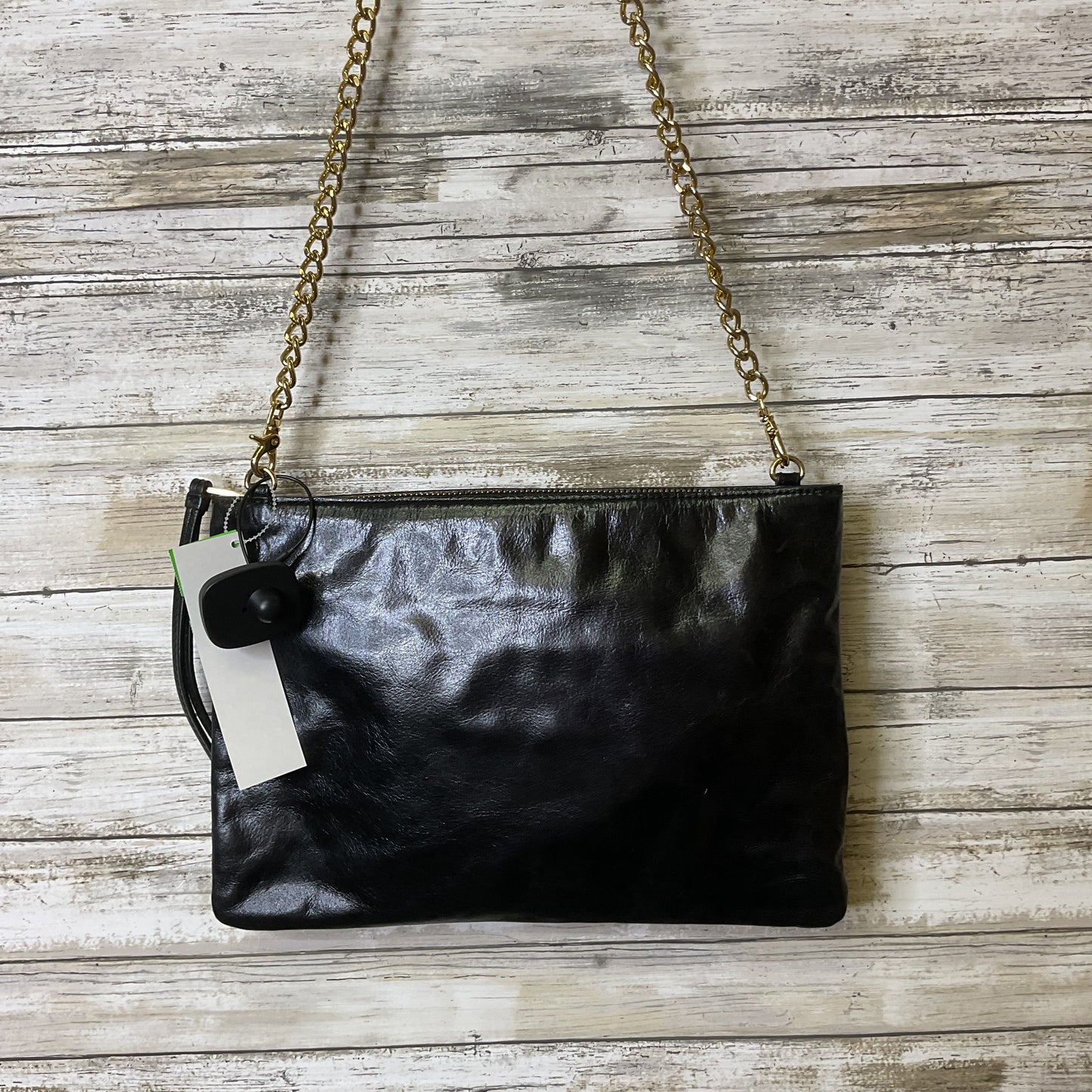 Crossbody By Badgley Mischka In Black & Gold, Size:Large