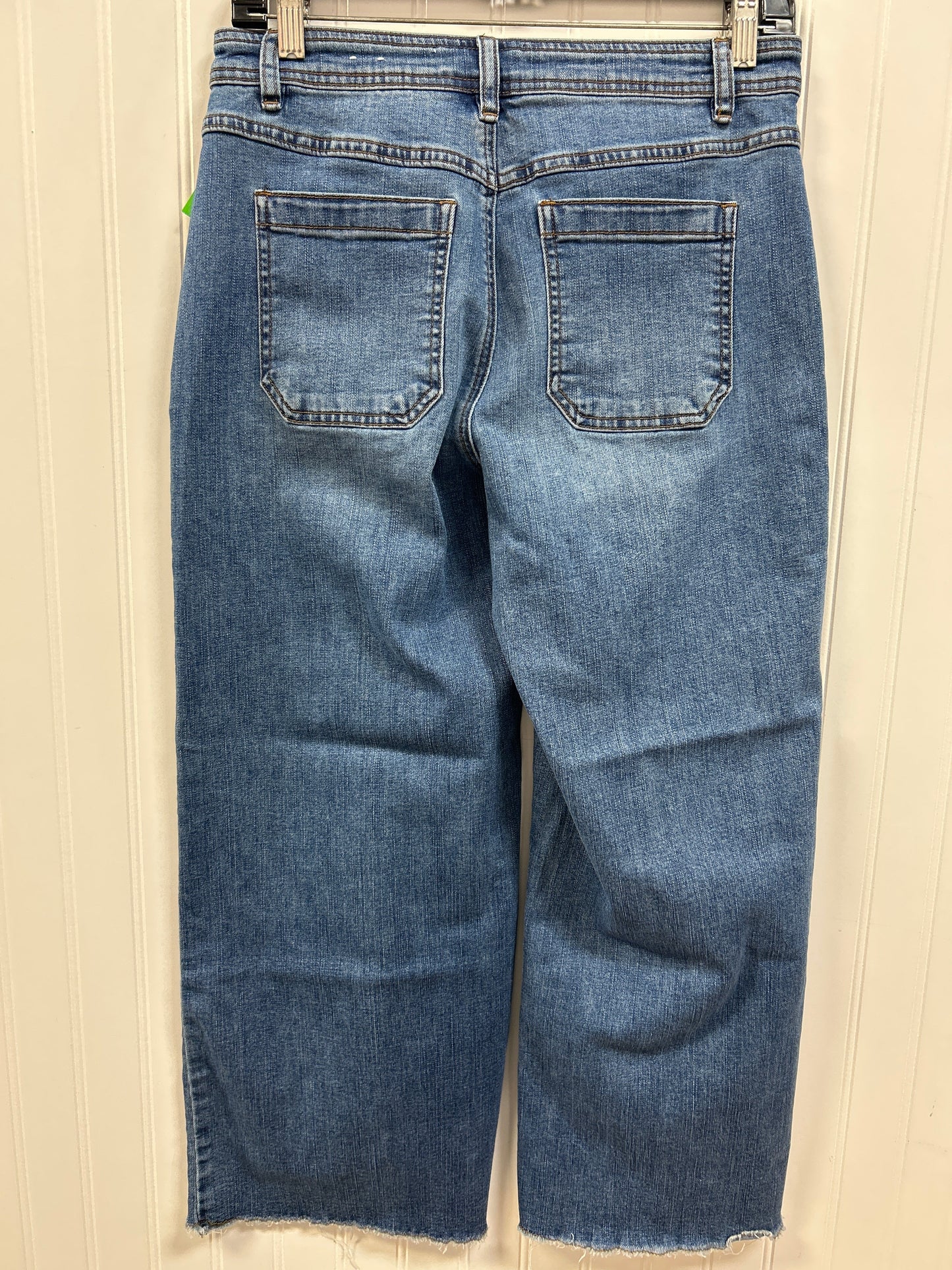 Jeans Wide Leg By Tribal In Blue Denim, Size:6