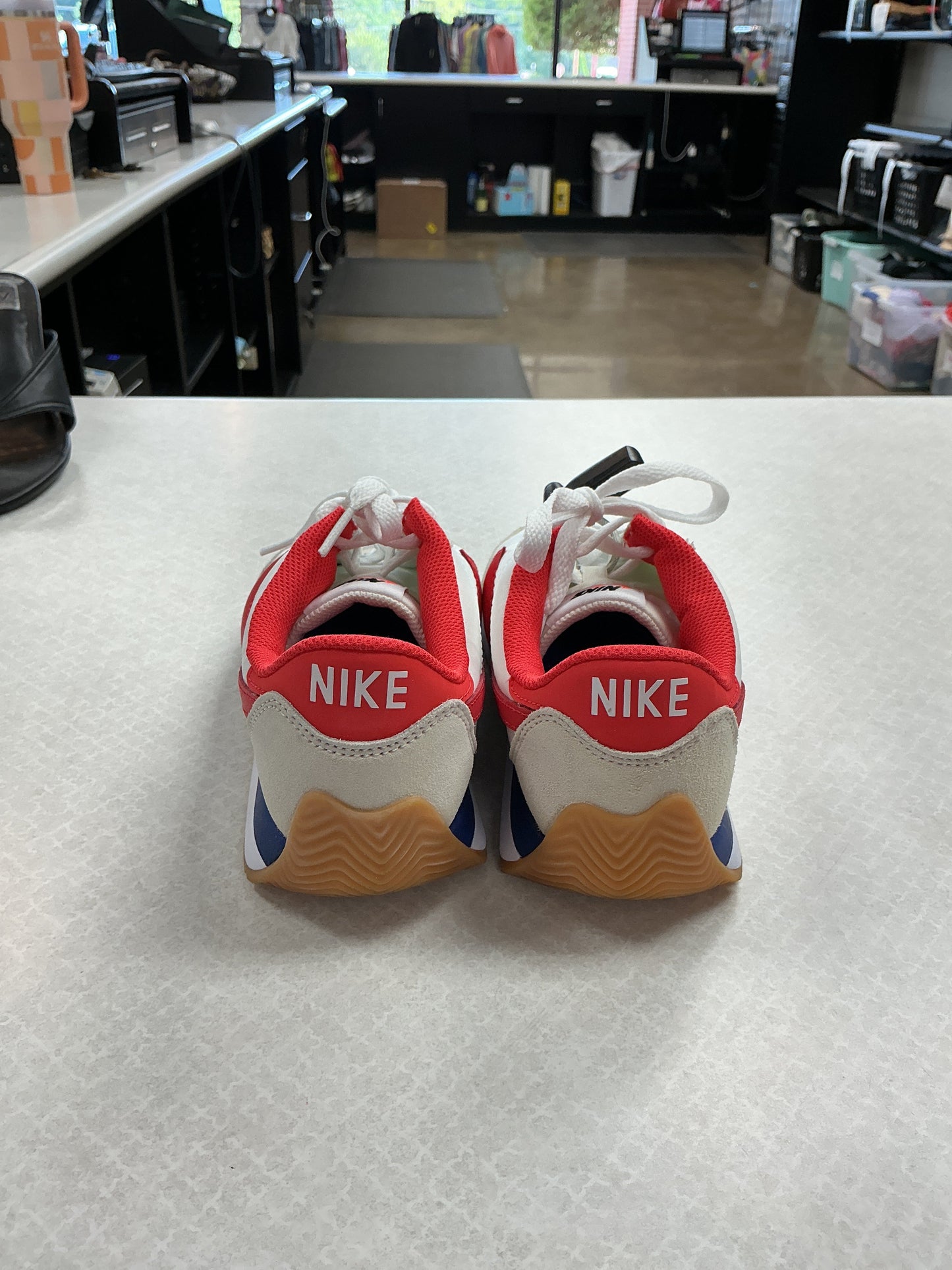 Shoes Athletic By Nike In Red & Tan, Size:6.5