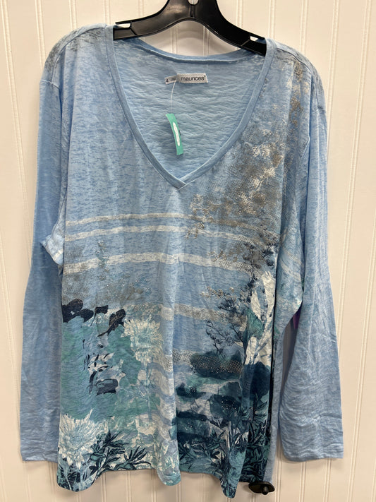 Top Ls By Maurices In Blue, Size:4X