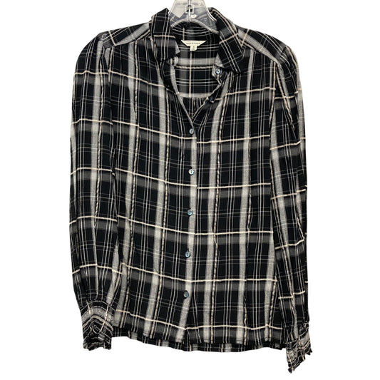 Top Ls By Max Studio In Plaid Pattern, Size:S
