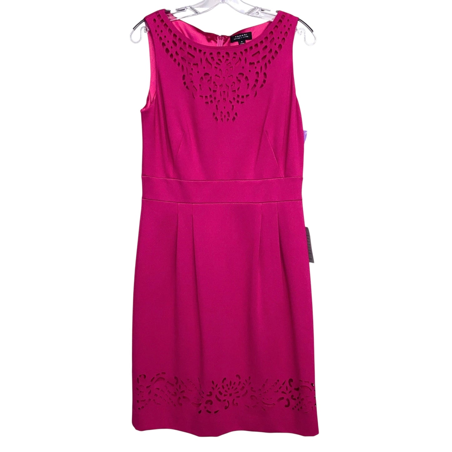 Dress Party Short By Tahari By Arthur Levine In Pink, Size:M