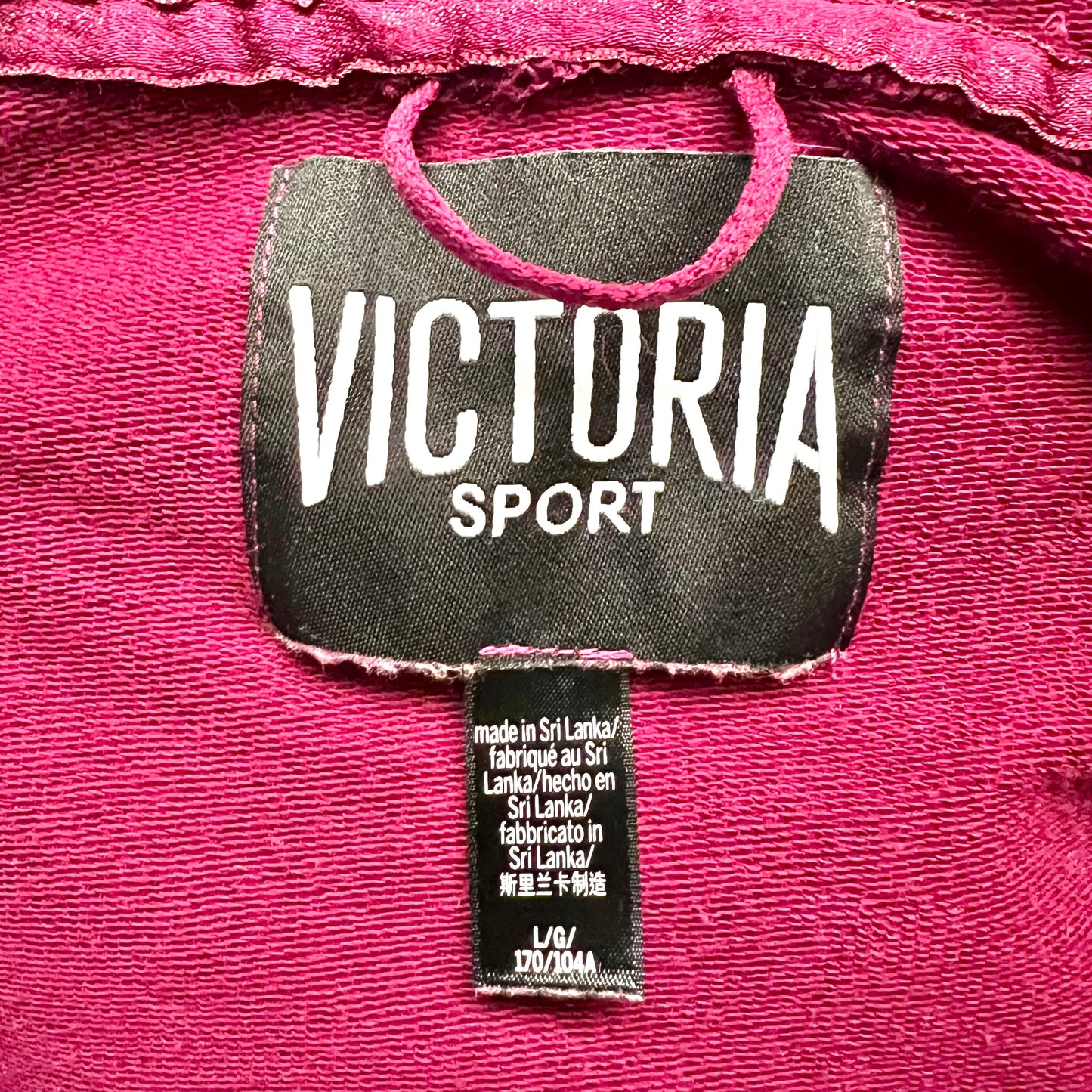 Athletic Sweatshirt Hoodie By Victorias Secret In Purple, Size: L