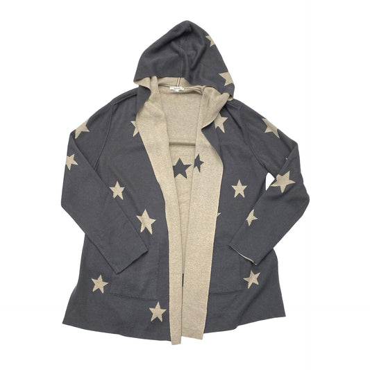 Sweater Cardigan By Splendid In Grey & Tan, Size:Xl