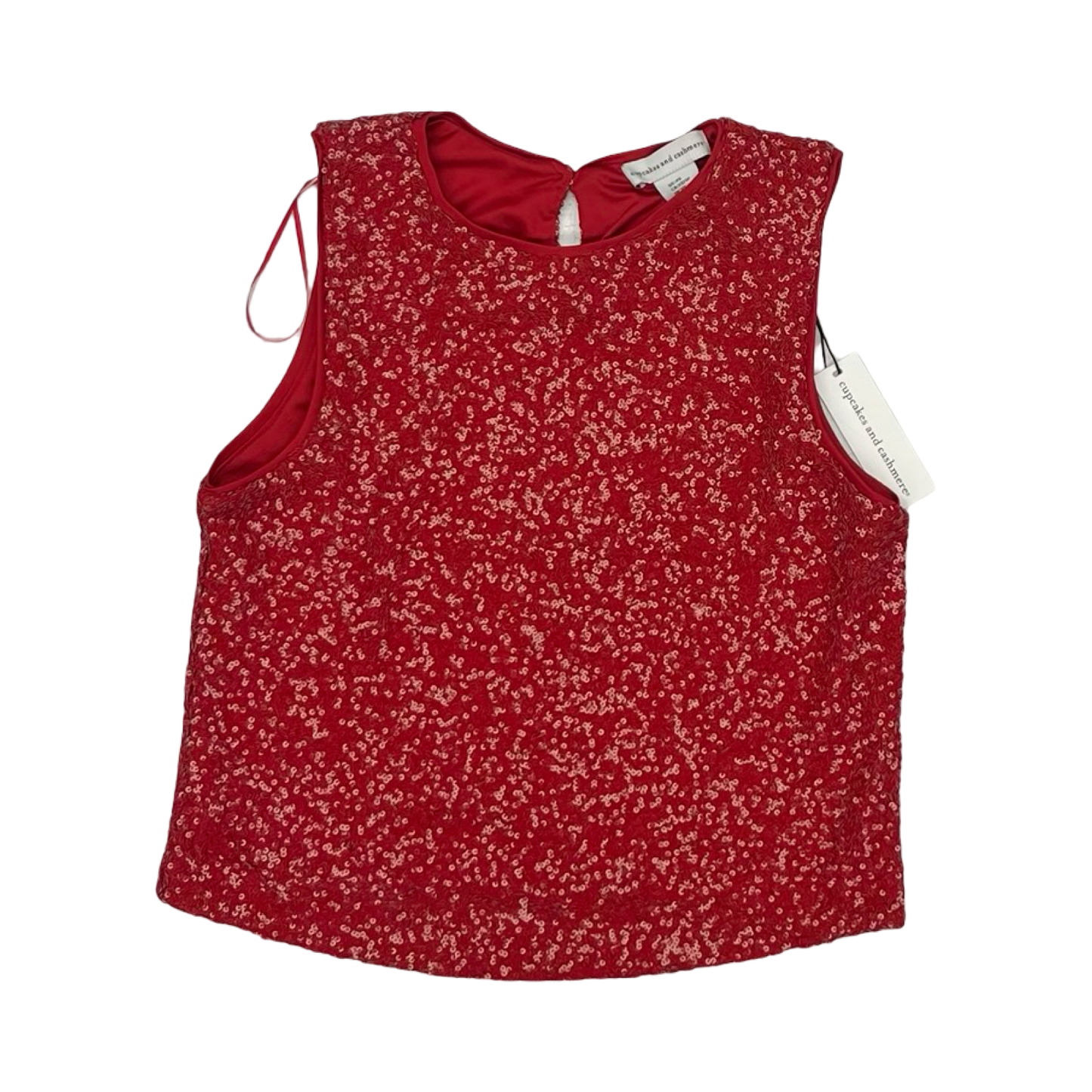 Top Sleeveless By Cupcakes And Cashmere In Red, Size:Xs