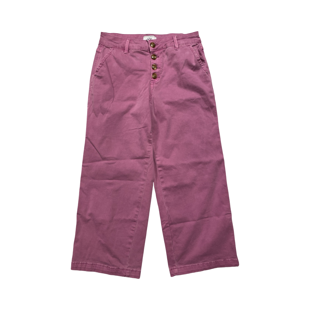 Jeans Cropped By MB MAINSTREAM BOUTIQUE In Pink, Size:4