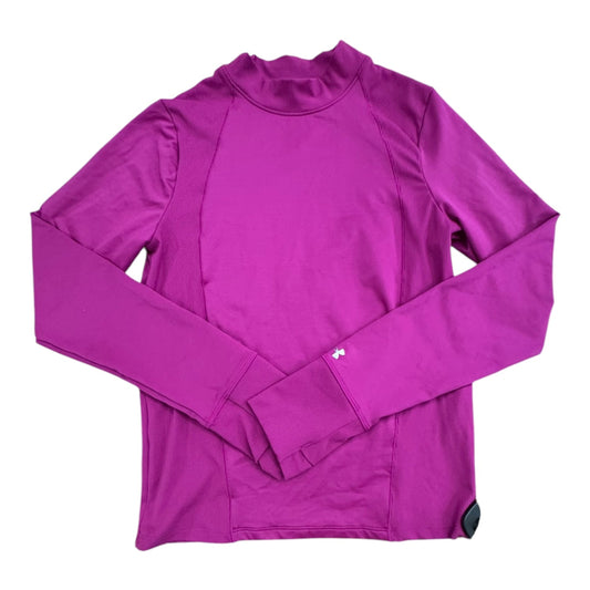 Athletic Top Ls Collar By Under Armour In Purple, Size:M