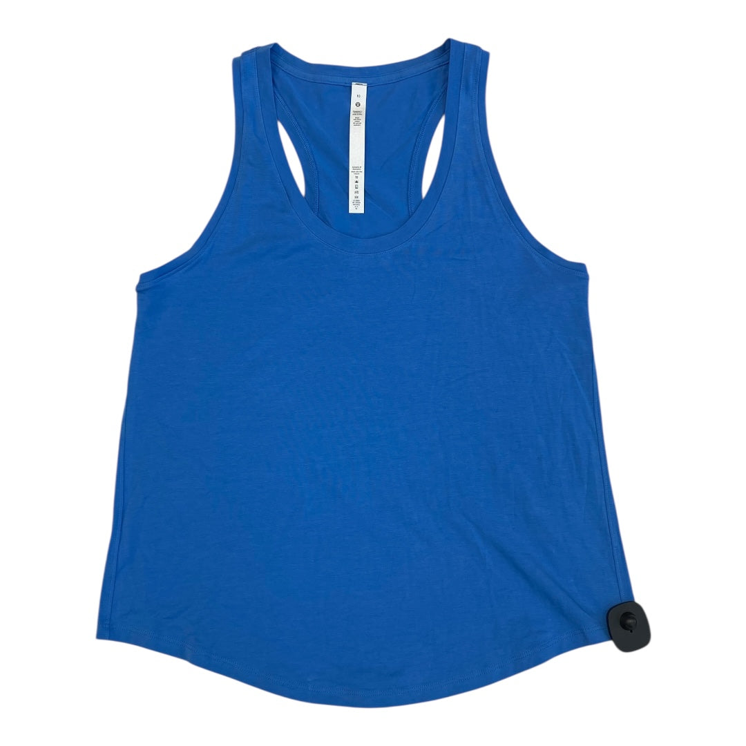 Athletic Tank Top By Lululemon In Blue, Size:10