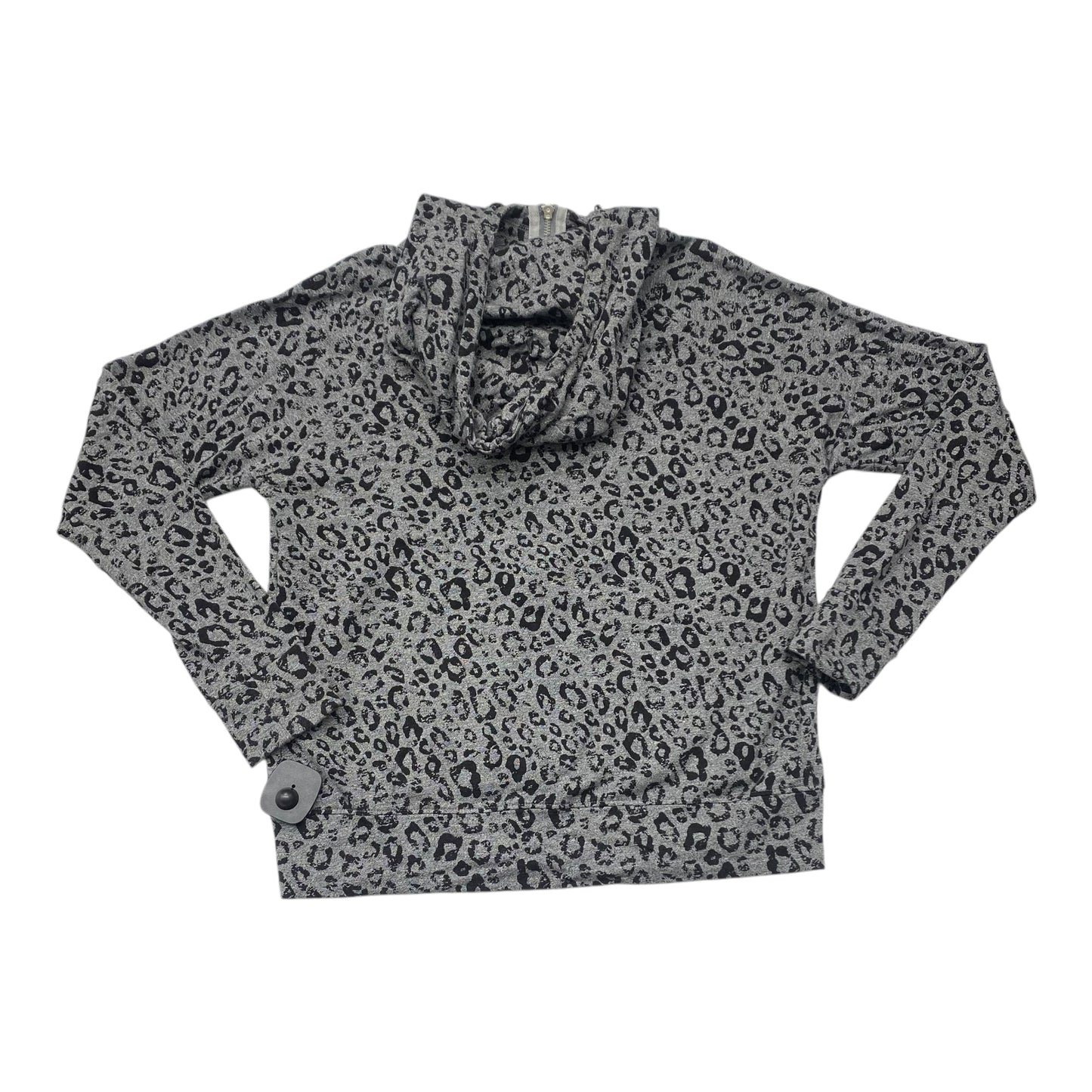 Athletic Top Ls Hoodie By Sundry In Black & Grey, Size:0