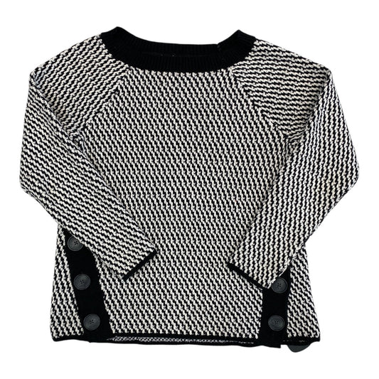 Sweater By Loft In Black & White, Size:Xs