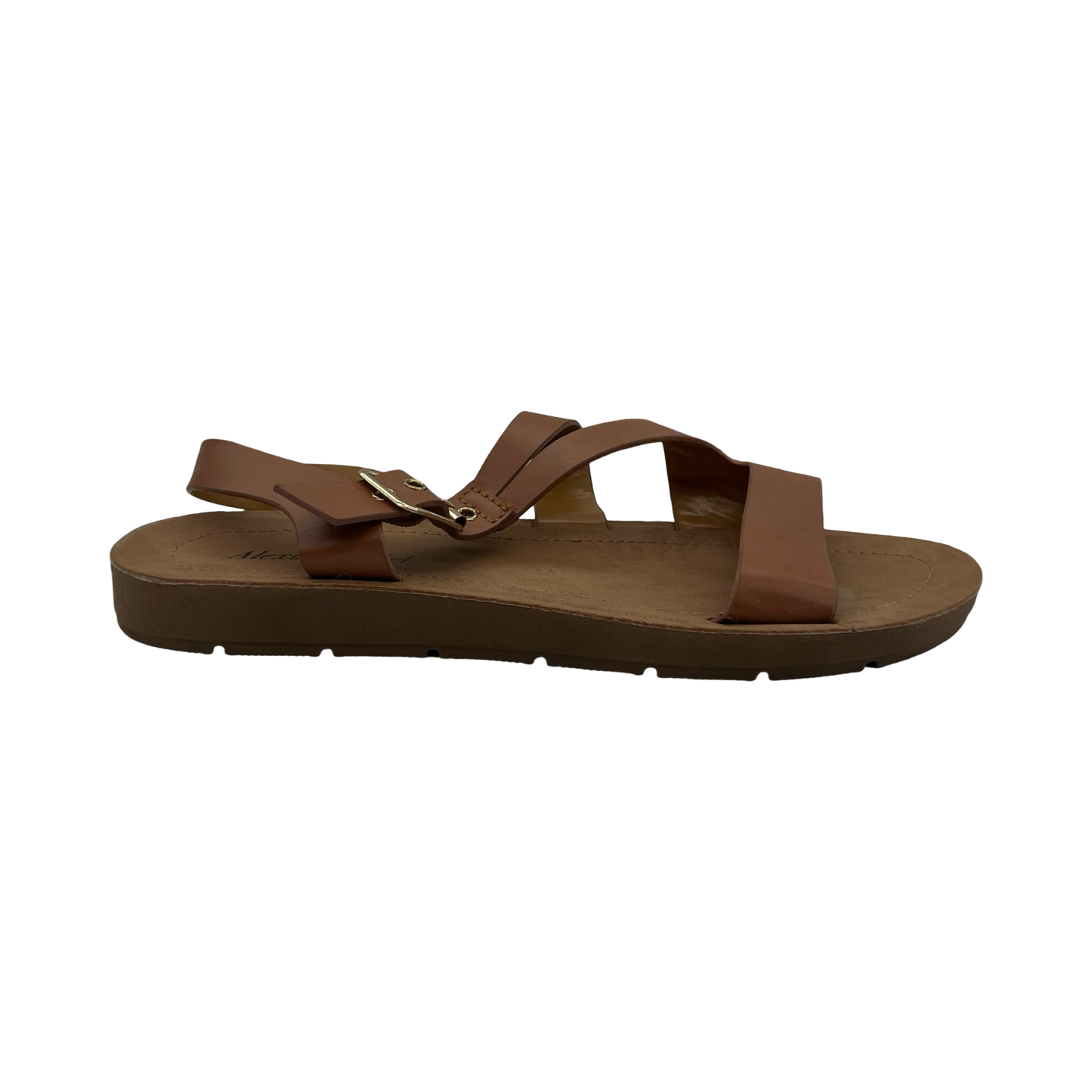 Sandals Flats By Cmf In Brown, Size:8
