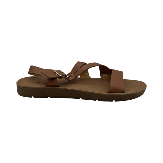 Sandals Flats By Cmf In Brown, Size:8