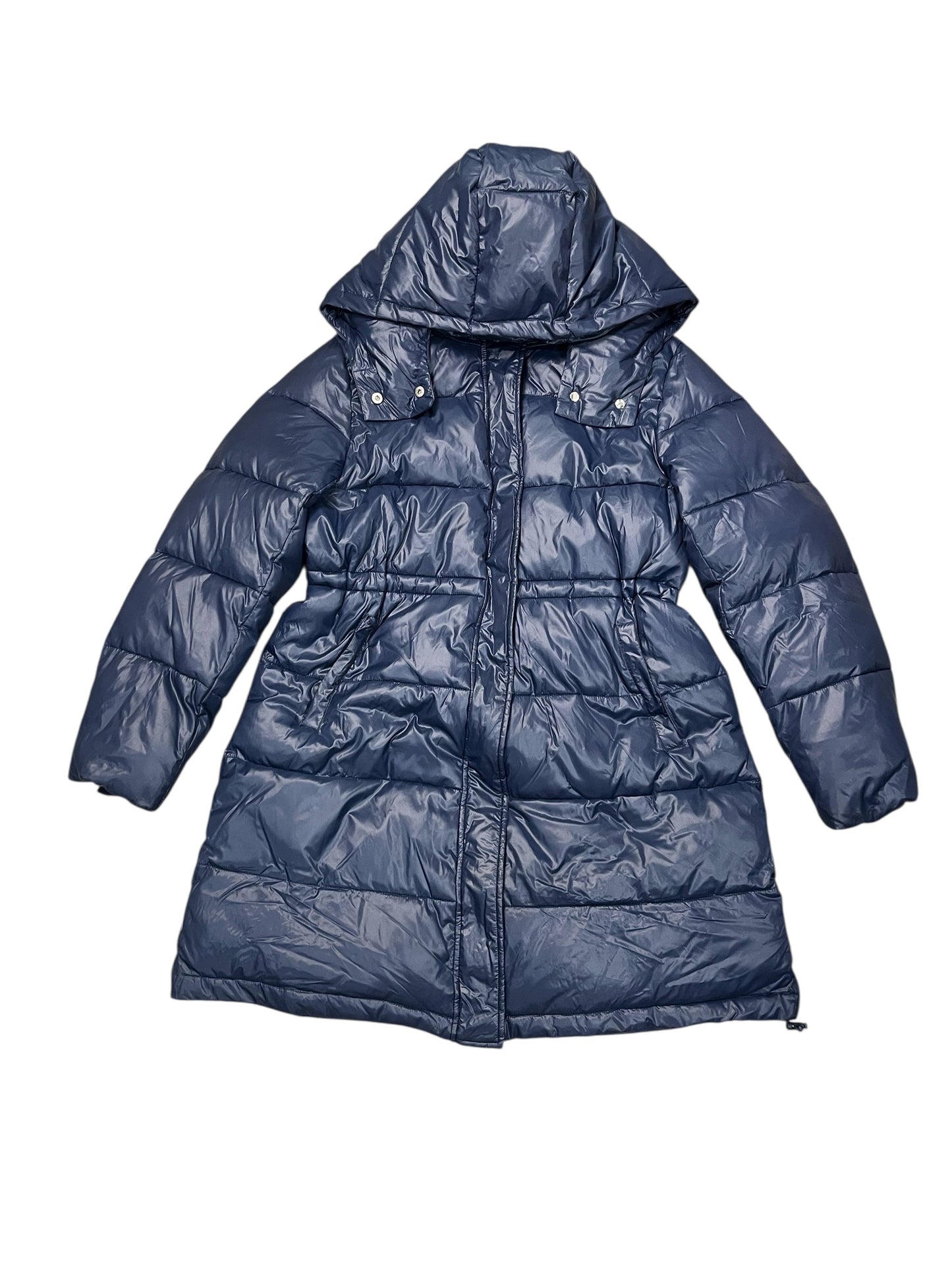 Coat Puffer & Quilted By Grace Karin In Navy, Size:Xl